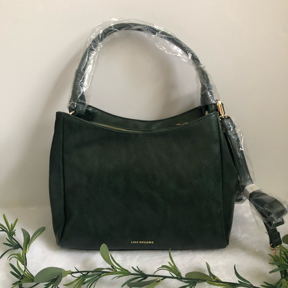 Like Dreams Kathy Woven Top Handle Satchel, NWT - Picture 3 of 6